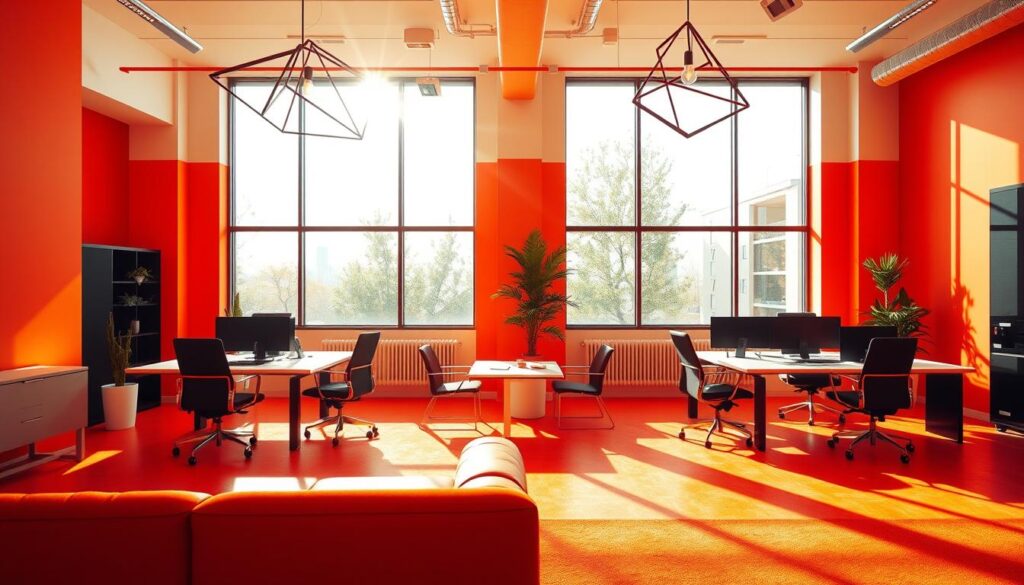 Warna Energi Tinggi dalam Desain Kantor