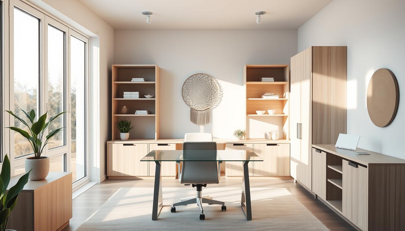 desain interior ruang kantor modern
