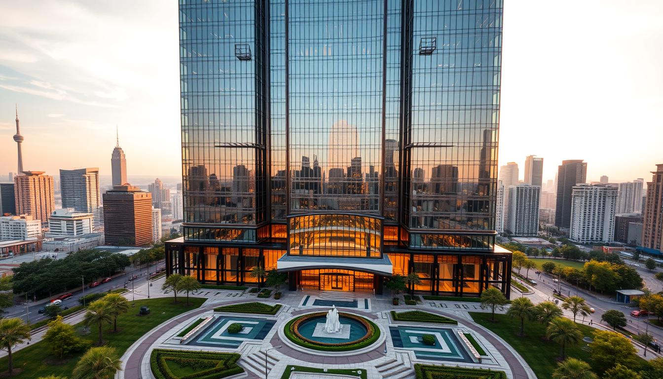 gedung perkantoran mewah