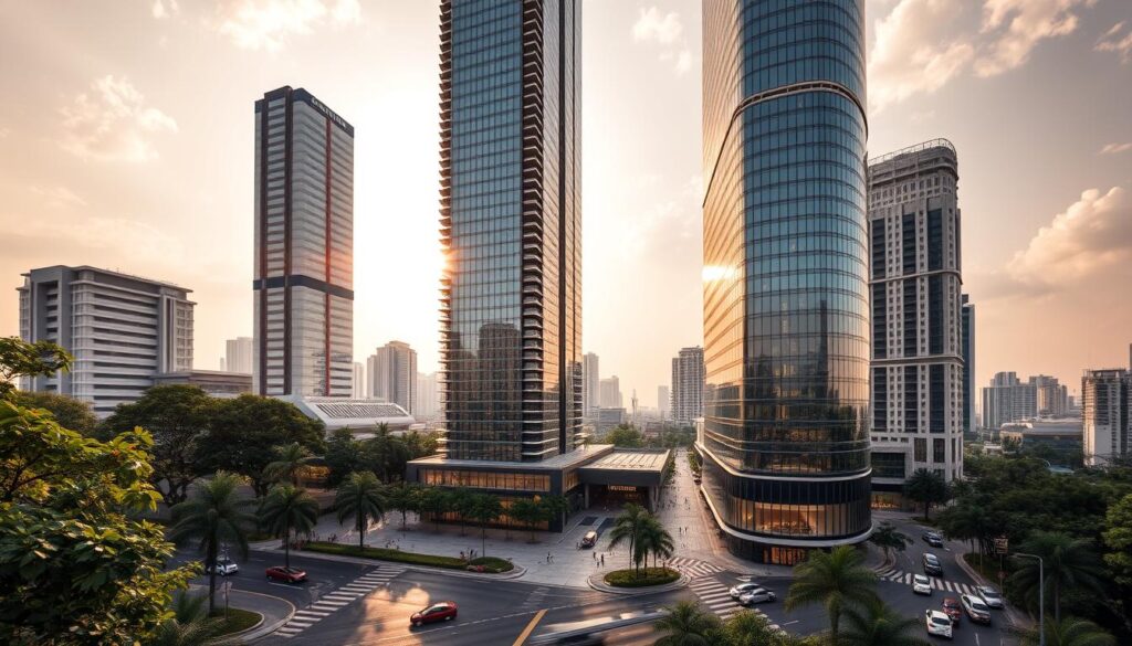 gedung perkantoran premium