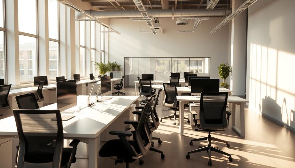pencahayaan alami di ruang kantor