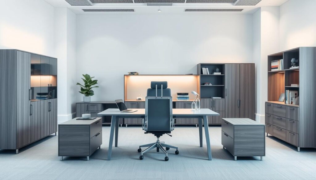 desain furniture kantor ergonomis