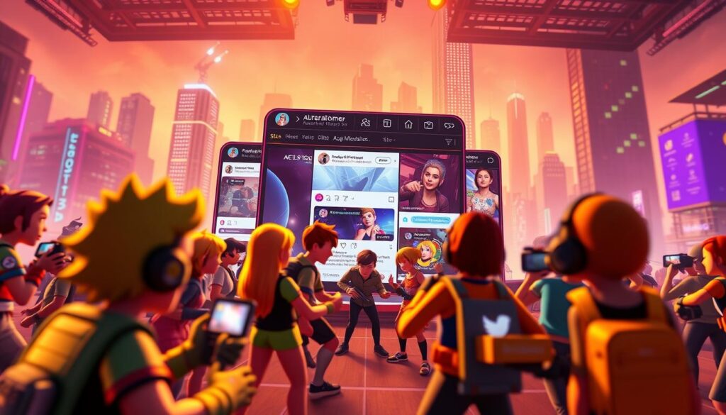 media sosial game