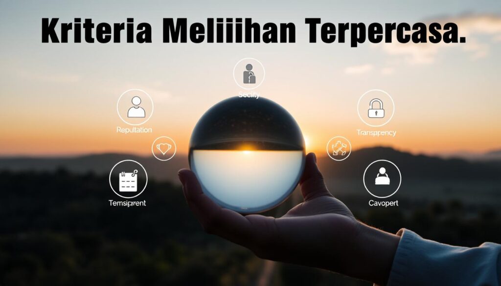 Kriteria Memilih Pilihan Terpercaya